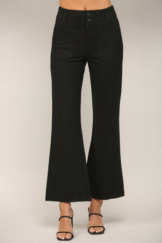 Two Front Pocket Ponte Flare Pants