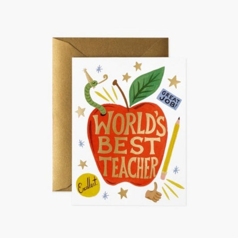 Boxed Set of World's Best Teacher Card
