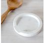 4.75" White Marble Spoon REst