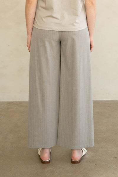 Tailored Pinstripe Wide Leg Trouser