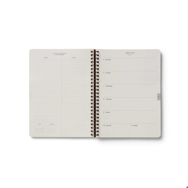 2027 Sage Hydrangea 12-Month Softcover Spiral Planner