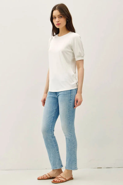 Puff Sleeve Bamboo Top