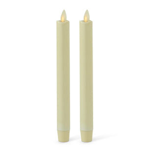 Set of 2 9.5 Luminara Ivory Tapers