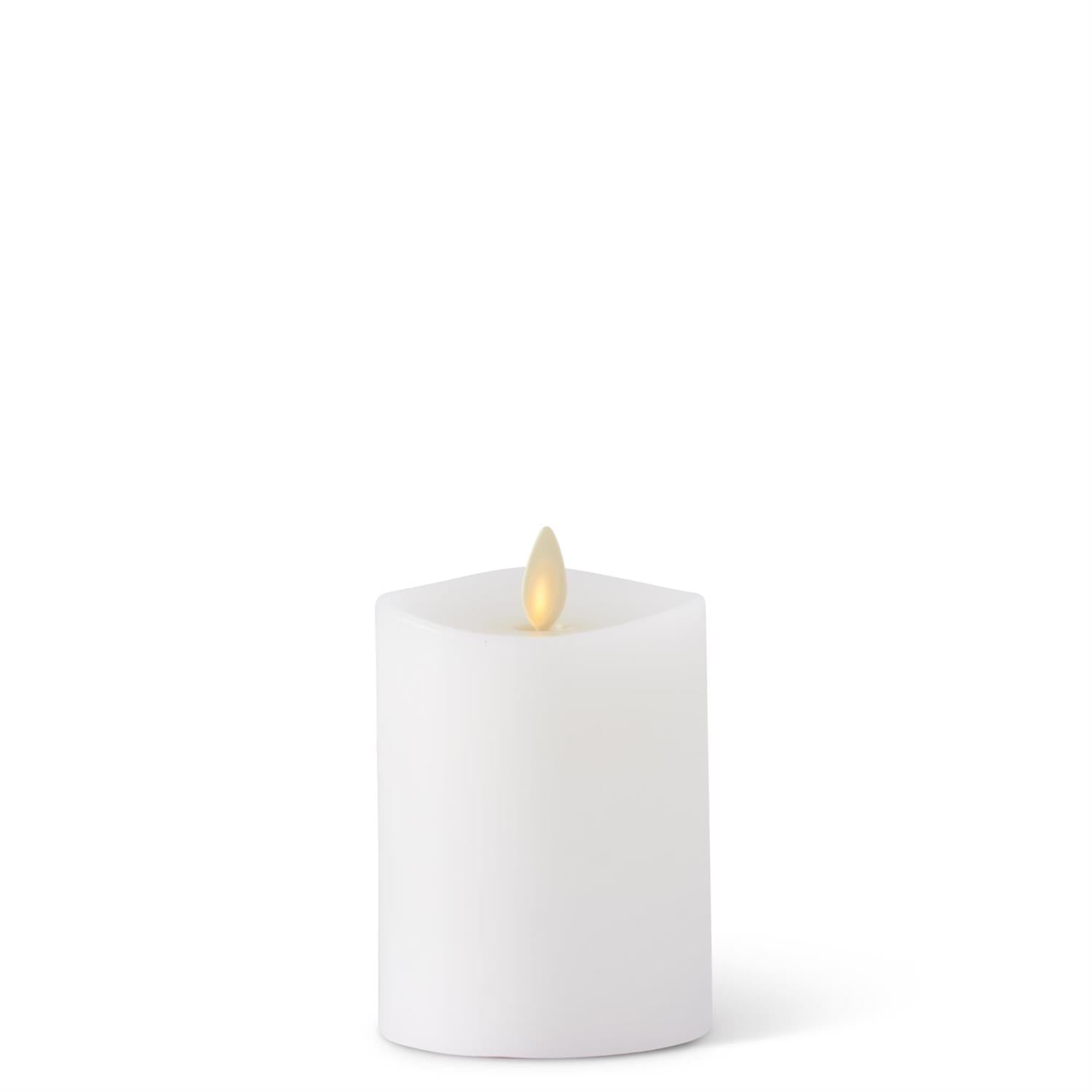 3" X 4.5" Unscented Luminara Pillar White