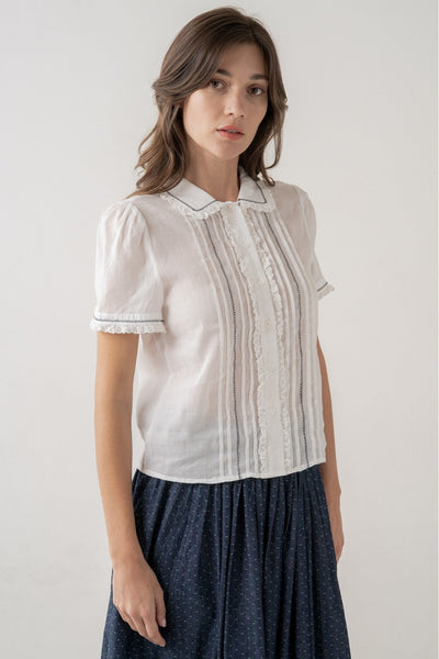 Lace Trim Blouse