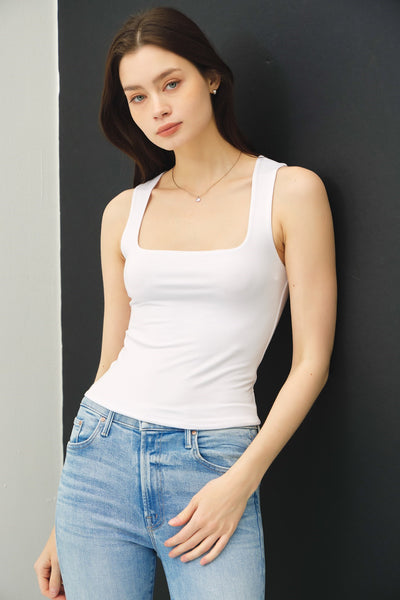 Double Lined Square Neck Tank