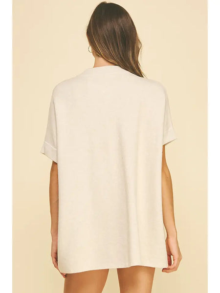 Open Front Button Down Sweater