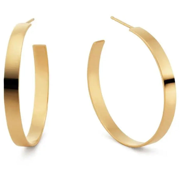 Carrie Flat Hoops