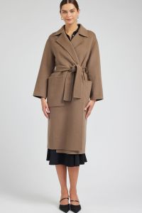 Wool Oversized Belted Long Coat