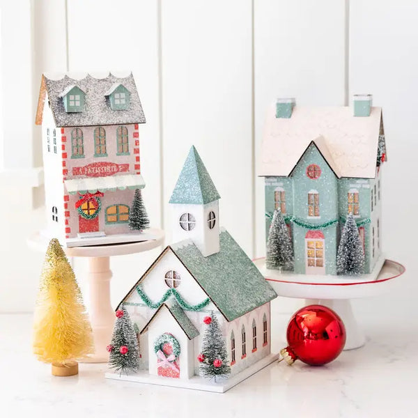 Village Christmas Paper Bakery Decoration