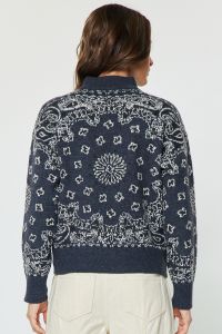 Dark Denim Half-Zip Up