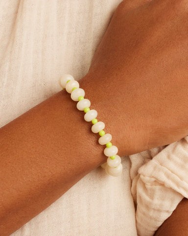 Palma Bracelet White Chalcedony