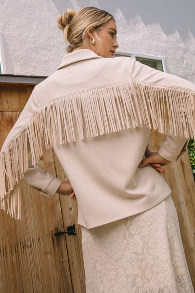 Suede Fringe Jacket