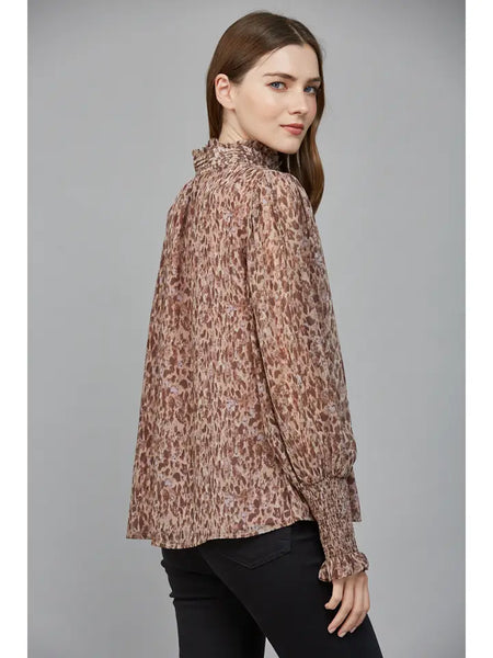 Ruffled Placket Blouse