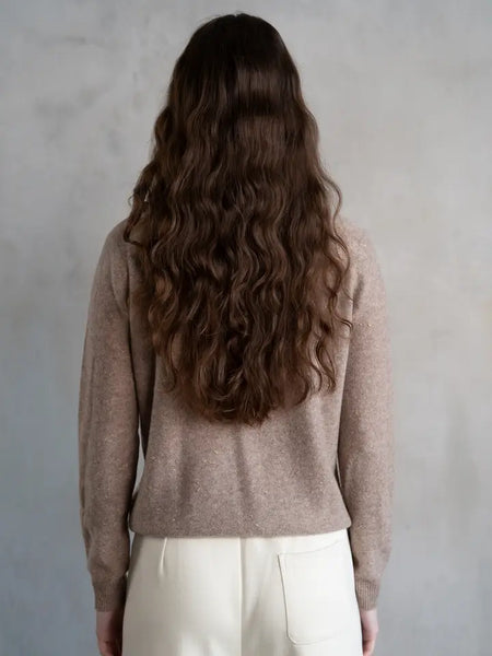 Sparkled Crew Neck Long Sleeve Sweater