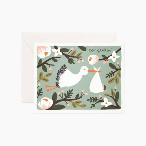 Congrats Stork Card