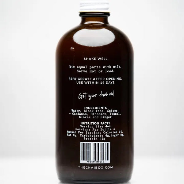 Chai Concentrate 16 oz Glass Bottle