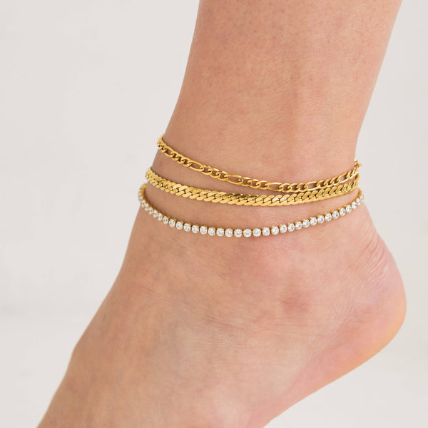 Waterproof Tennis Anklet