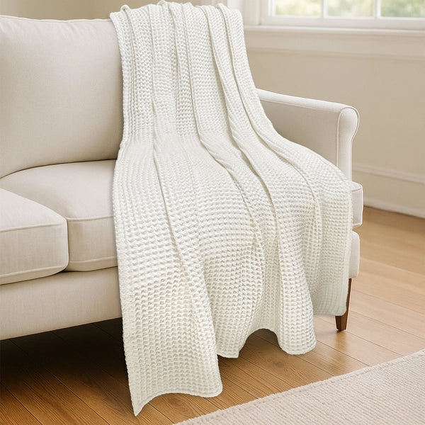 Waffle Blanket Throw