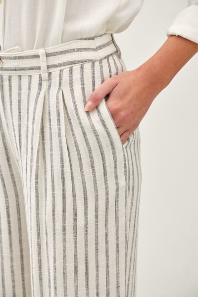 Wide Leg Striped Pant