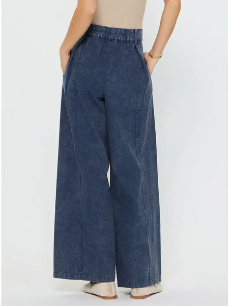 Long WIde Pants Pintuck Detail