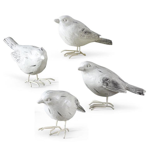 Assorted White Sugared Birds (4 Styles)