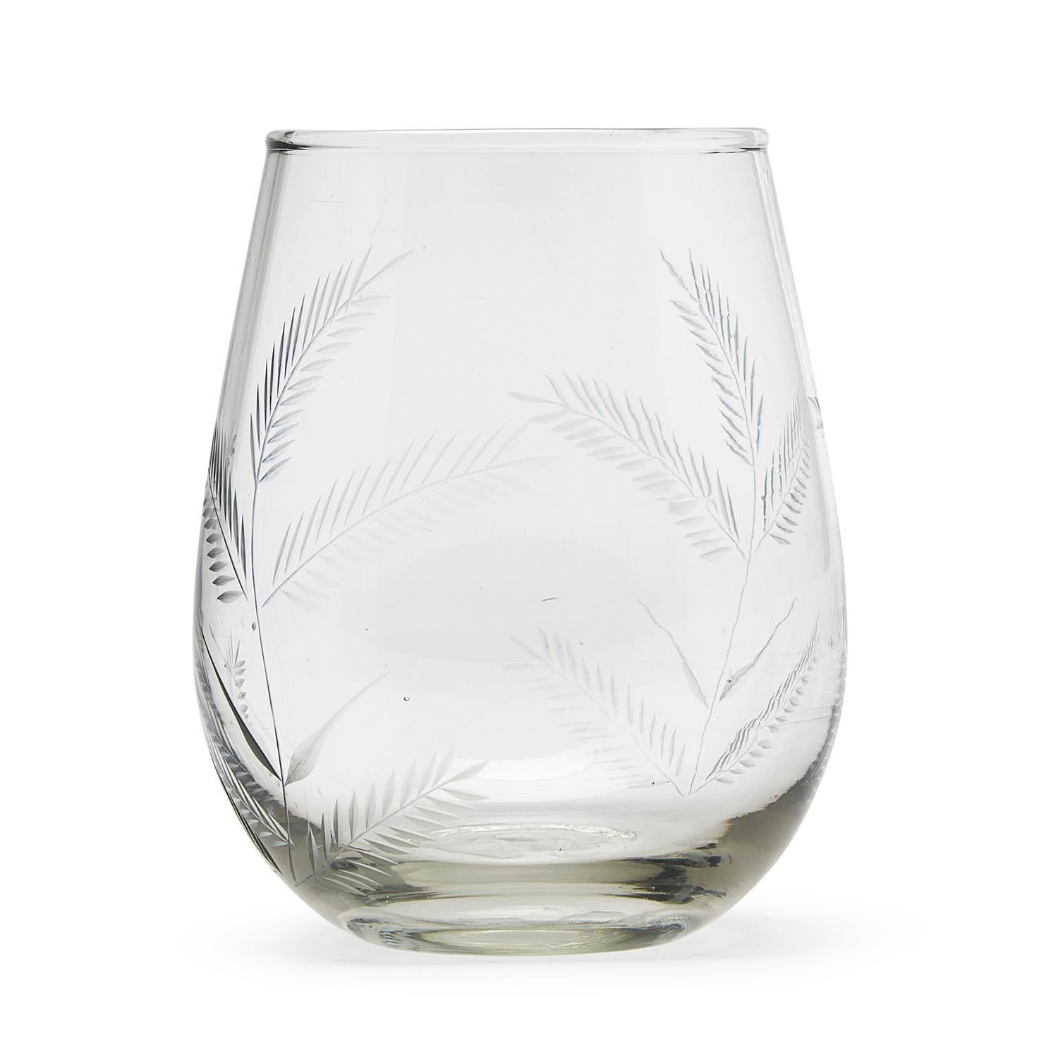 Fern Stemless Wine Glass