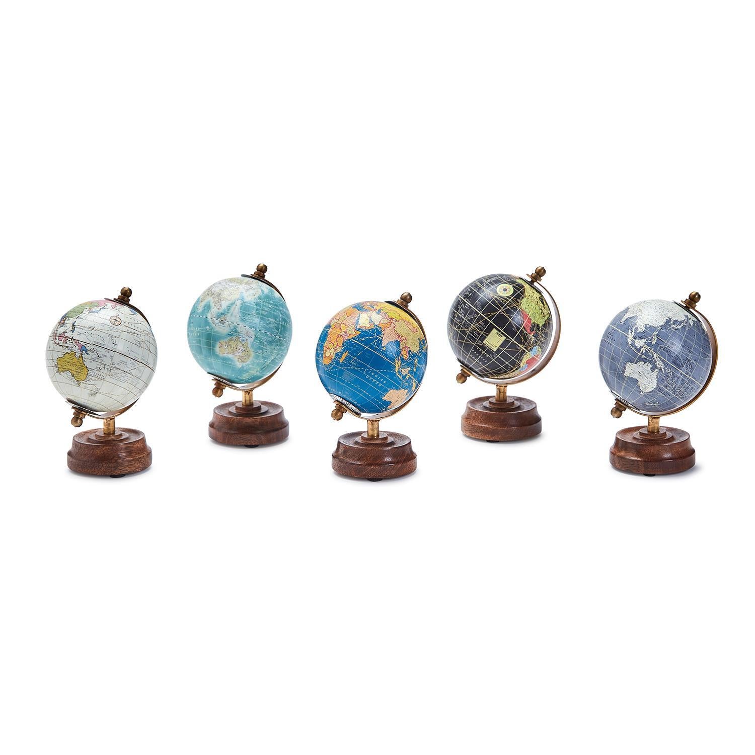 5pc Assorted Mini Globes