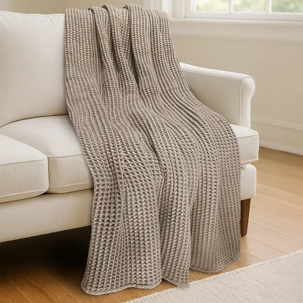 Waffle Blanket Throw