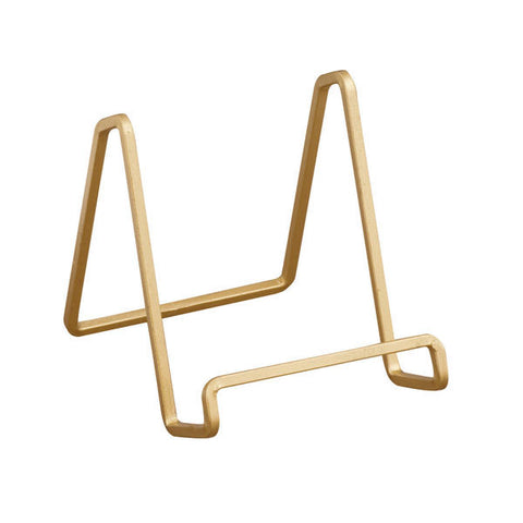 4" Gold Painted Square Wire Stand