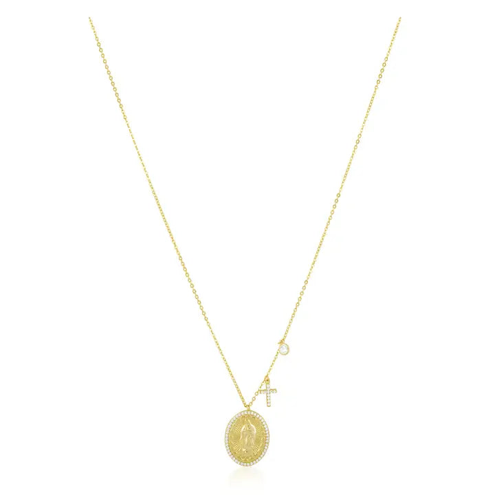 Virgin Mary Pendant Necklace
