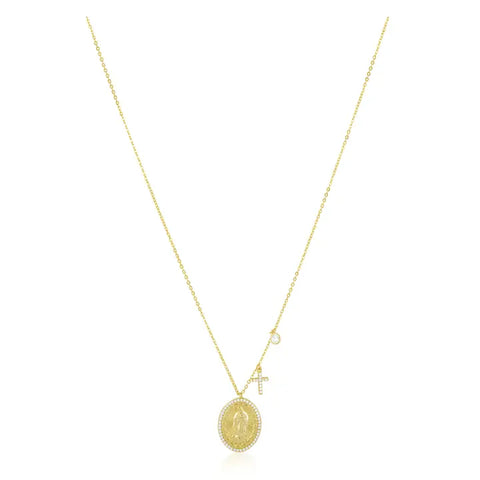 Virgin Mary Pendant Necklace