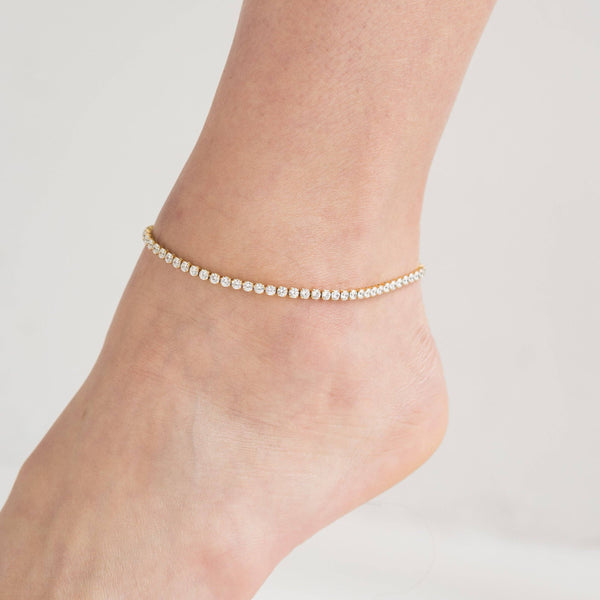 Waterproof Tennis Anklet