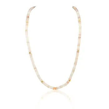 Isla Beaded Necklace Pink