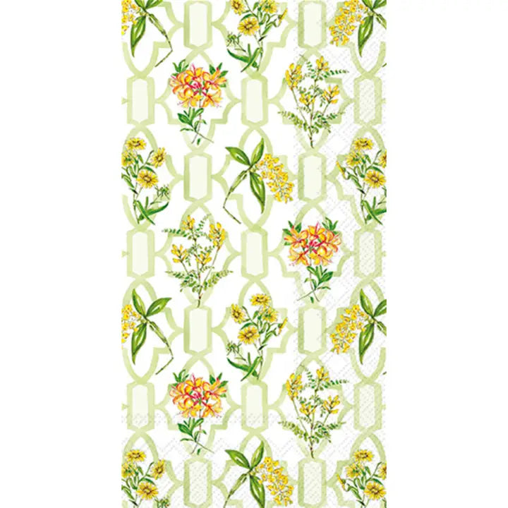 Green Trellis Guest Towel