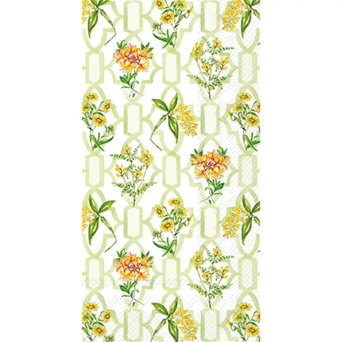 Green Trellis Guest Towel