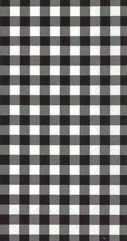 Buffalo Check Black Guest Towel