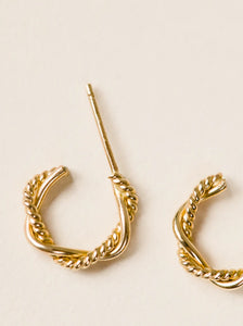 Braided Mini Hoops