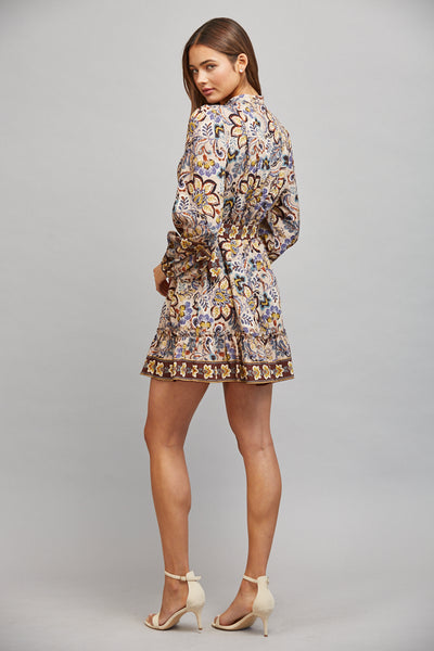 Border Print Dress