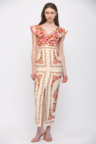 Floral Ruffle Dress