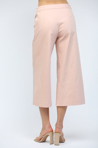 High Waisted Cropped Wide Leg Pants