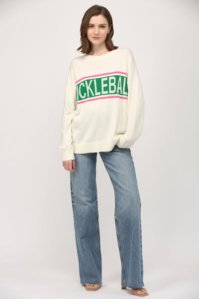 PICKLEBALL CREW NECK SWEATER