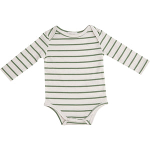 Baby Bodysuit - Rib Oil Green