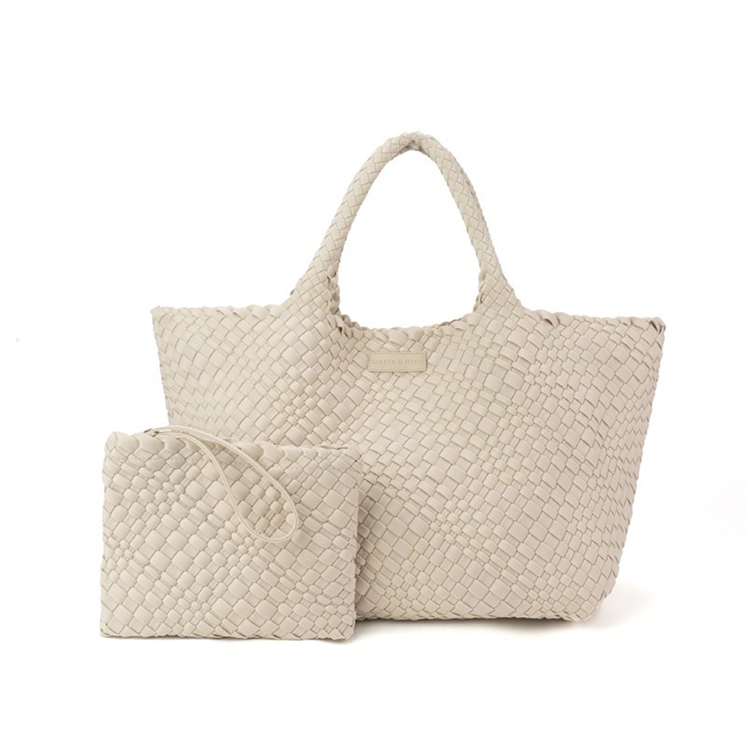 Oversized Woven Tote - Bone