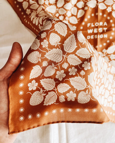 100% Silk Bandana Scarf
