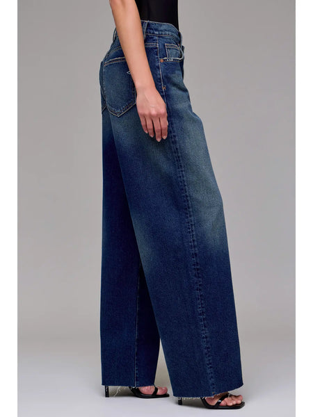 Dark Wash Low Slub Oversized Baggy