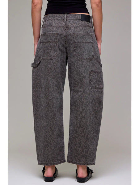 Brown Cheetah Cropped Carpenter Barrel