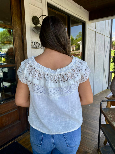 Off The Shoulder Cream Blouse