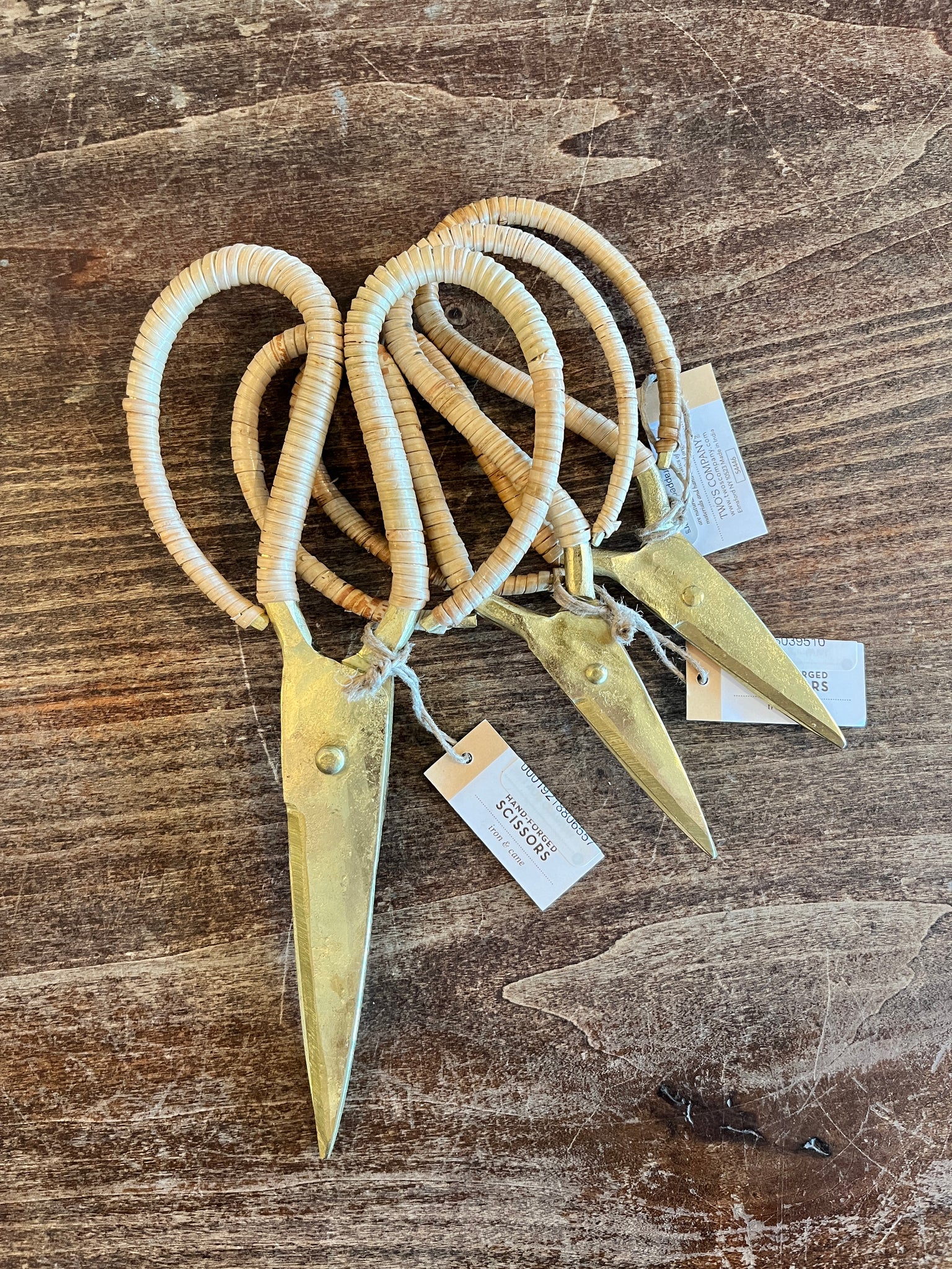 Cane Wrapped Scissors