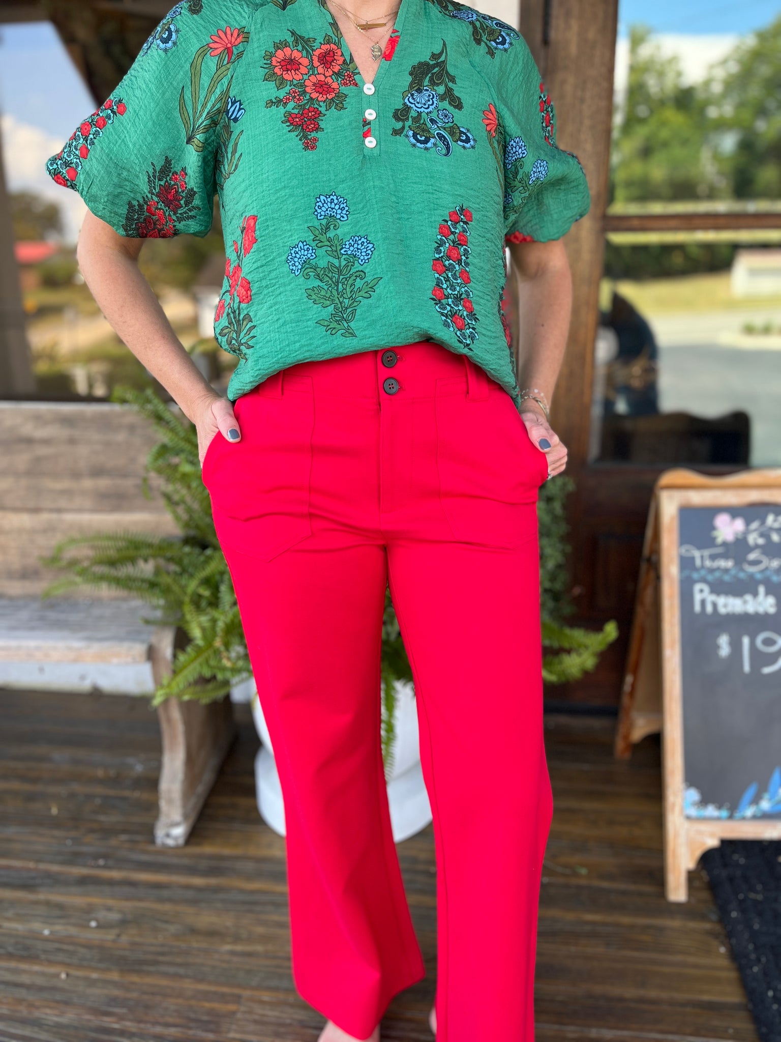 Two Pocket Flare Pant